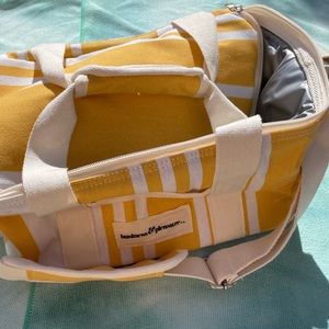 Business pleasure co. Yellow lunch bag